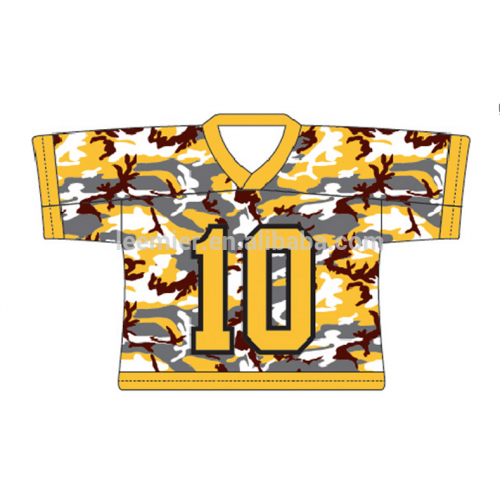 100% polyester camo design digital printing lacrosse jerseys